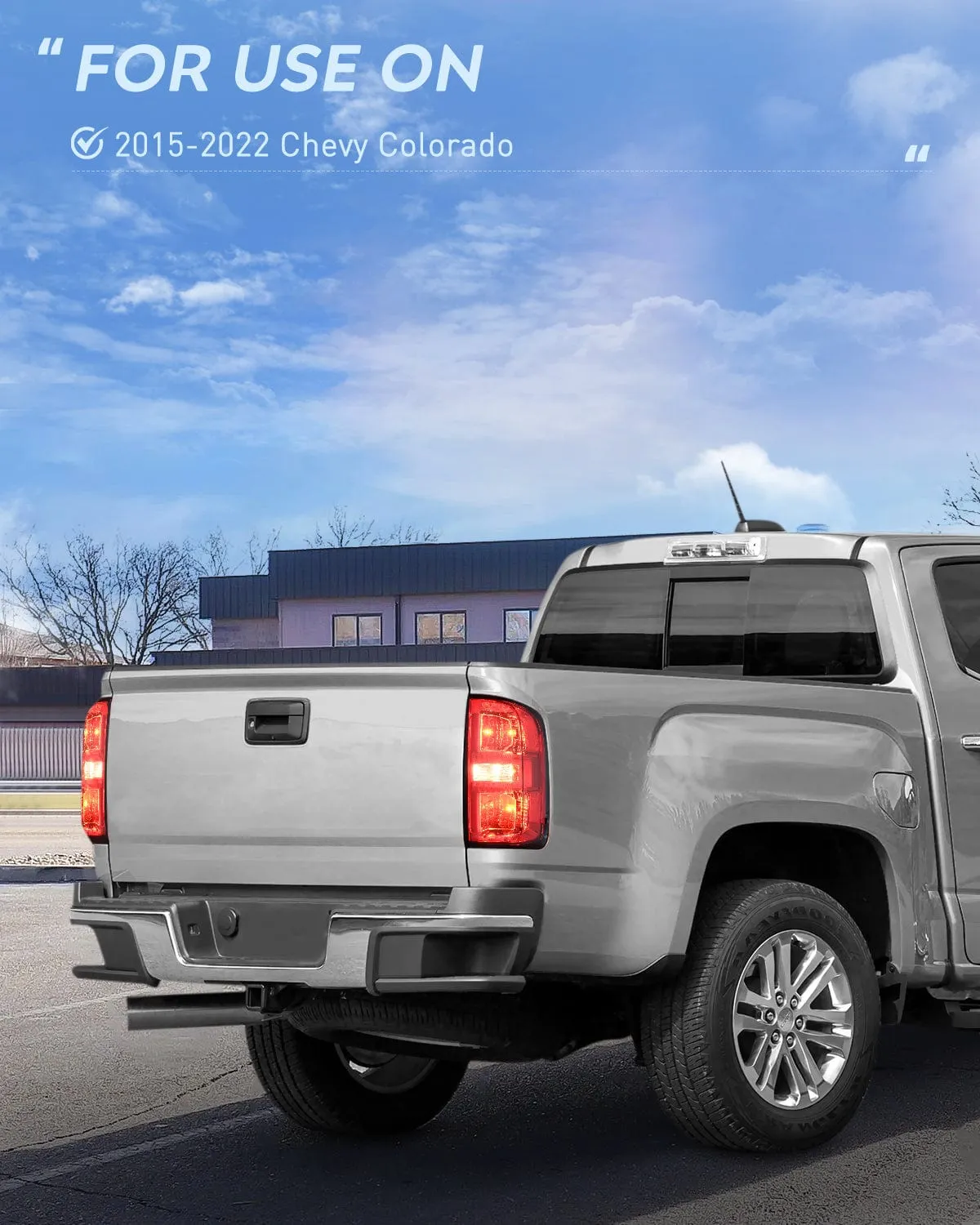 2015-2022 Chevy Colorado Taillight Assembly Rear Lamp Replacement OE Style Driver Side and Passenger Side w/Bulbs