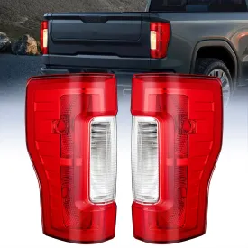 2017-2019 Ford F250 F350 Super Duty Rear Lamp Replacement Taillight Assembly OE Style Driver Side and Passenger Side Red Lens