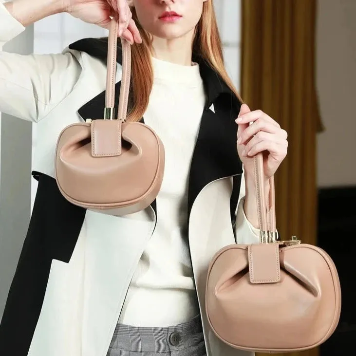 Alma Leather Mini Dumpling Bags