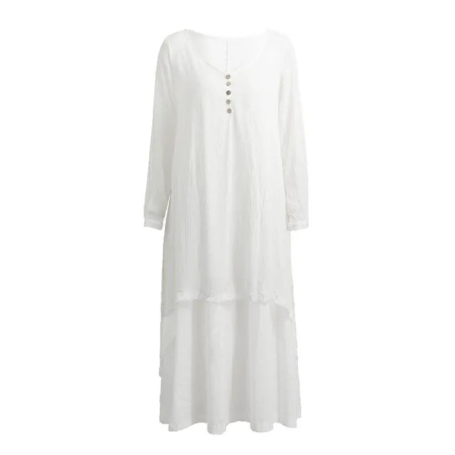 Asymmetrical Double Layered Irene Dress