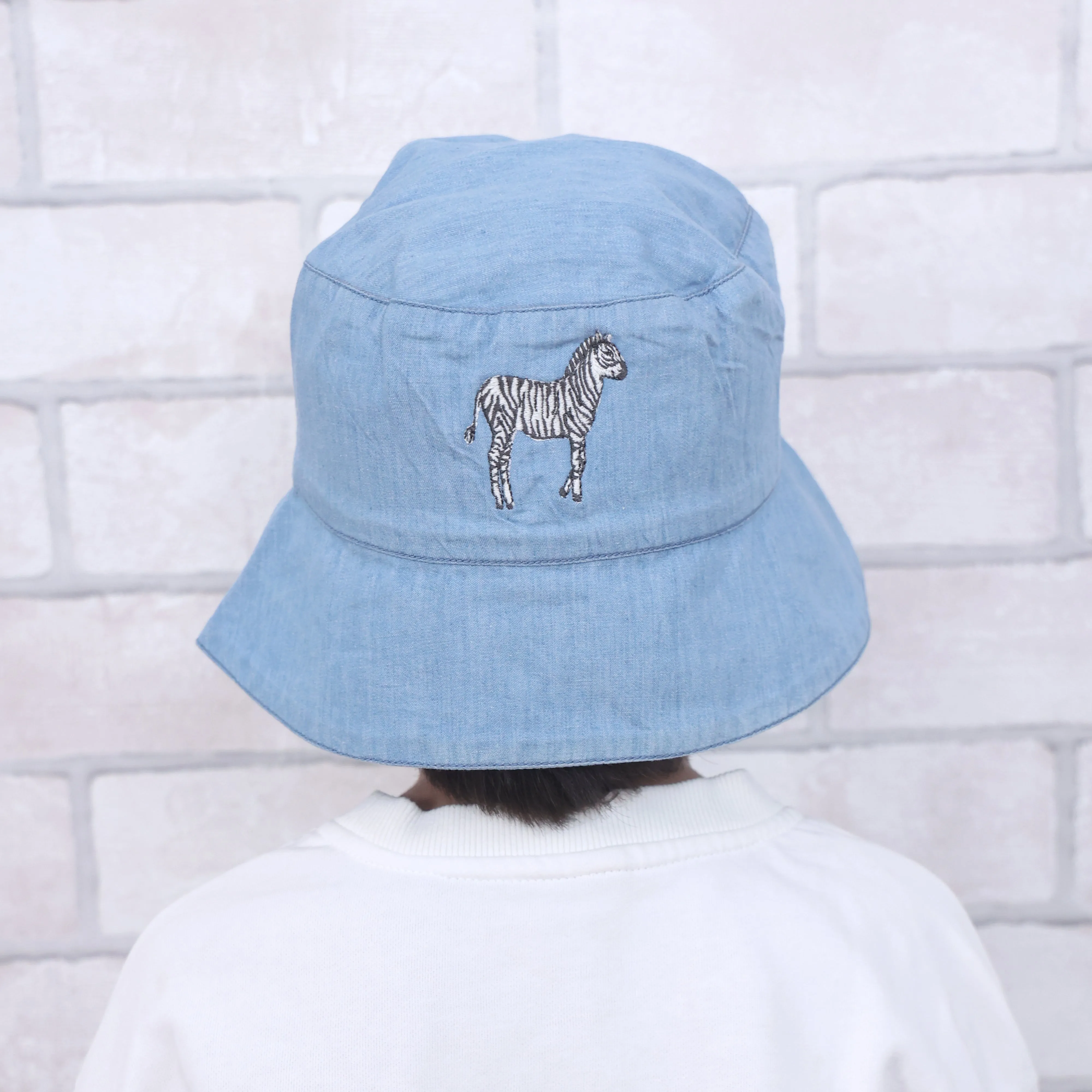 Baby Its A Wild World Light Denim Bucket Hat