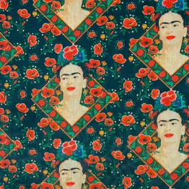 Blooming Beauty Faux Silk Fabric