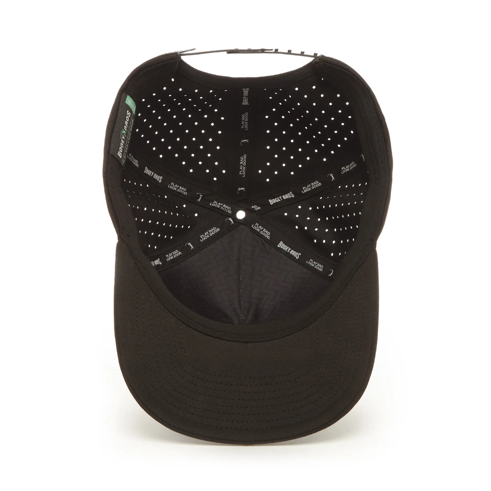 Bogeyman Black - Performance Golf Hat - Snapback