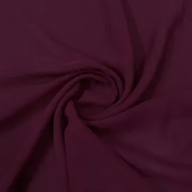 Classic Wine Solid Georgette Fabric
