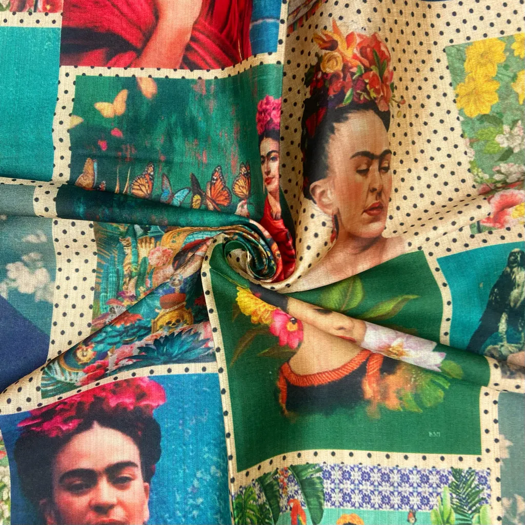 Colourful Muse Faux Silk Fabric