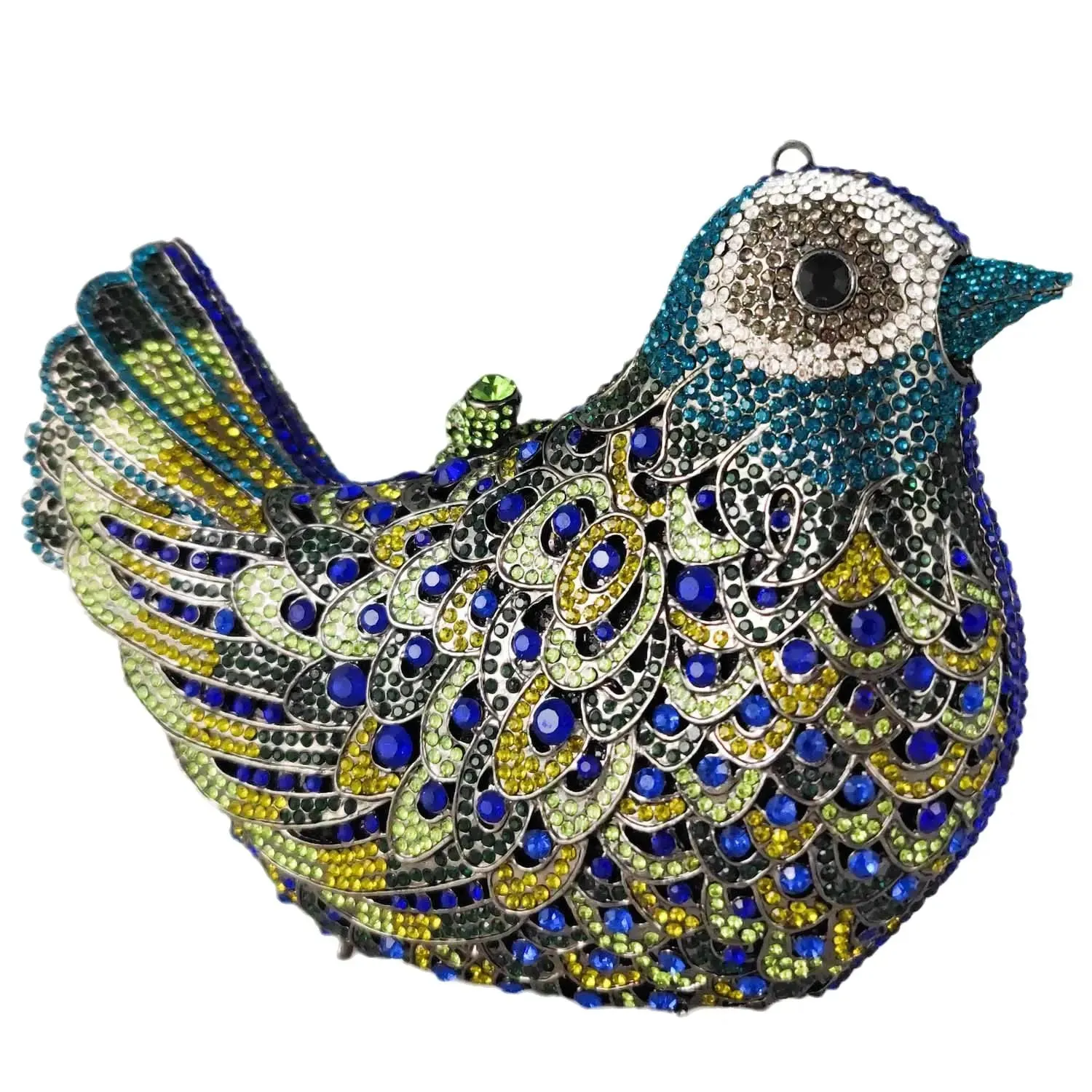 Crystal Woodland Bird Minaudière Clutch Bags