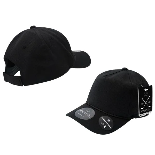 Dimple Pattern 5 Panel Hat - Golf & Sports Cap - Decky 6206