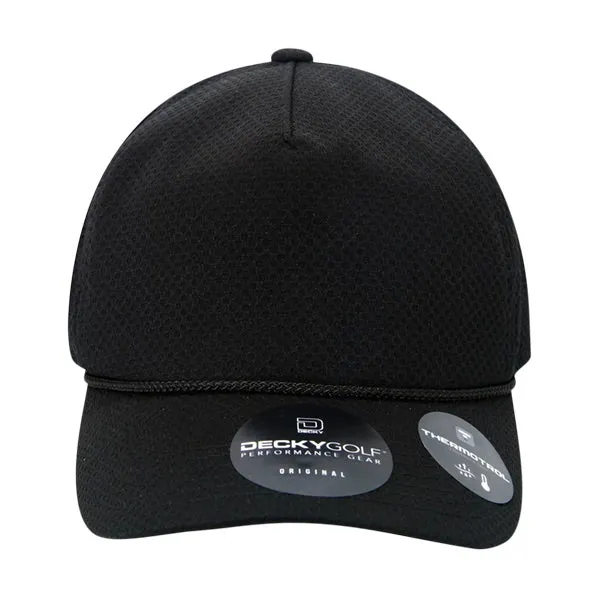 Dimple Pattern 5 Panel Hat - Golf & Sports Cap - Decky 6206