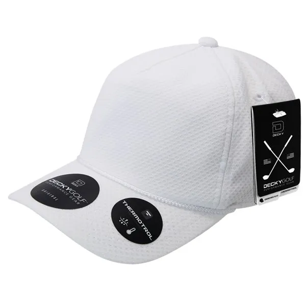 Dimple Pattern 5 Panel Hat - Golf & Sports Cap - Decky 6206