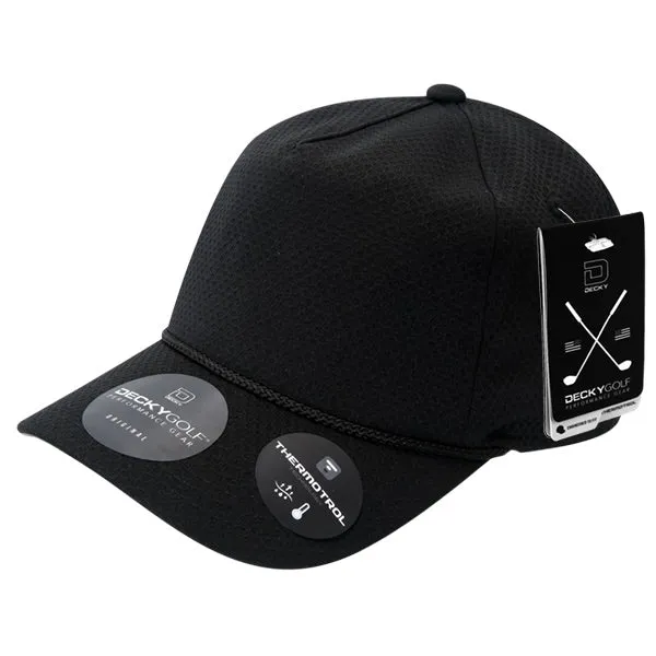 Dimple Pattern 5 Panel Hat - Golf & Sports Cap - Decky 6206