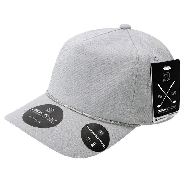 Dimple Pattern 5 Panel Hat - Golf & Sports Cap - Decky 6206
