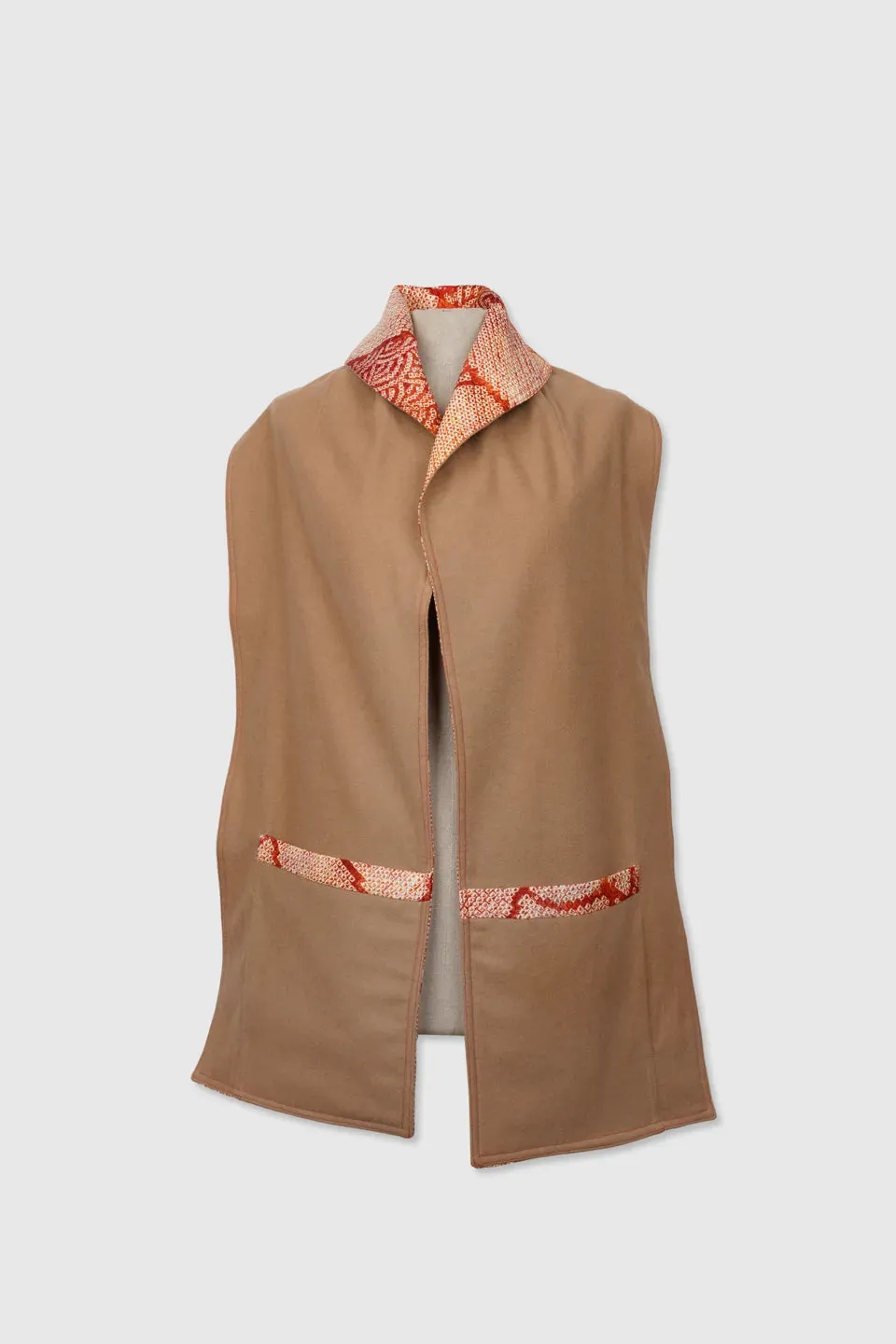 Dual-Sided Silk & Cashmere Stole Scarf | Edna
