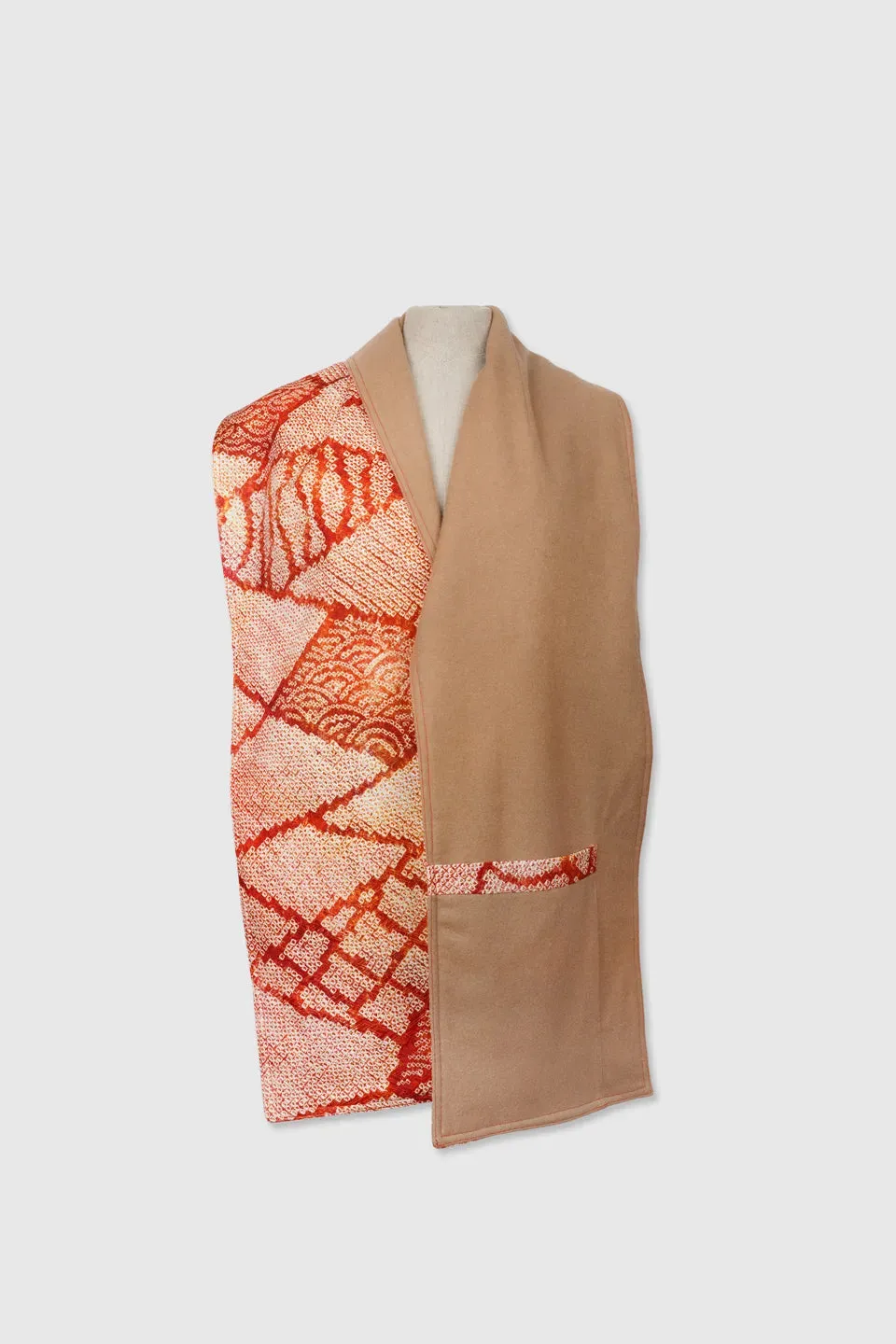 Dual-Sided Silk & Cashmere Stole Scarf | Edna