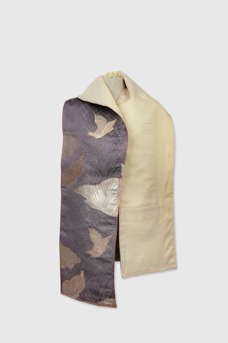Dual-Sided Silk Stole Scarf | Edna