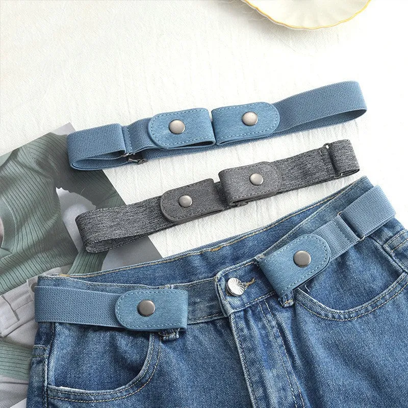 Elastic Waist Band Belts Buckle