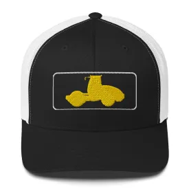 Embroidered Yellow Compactor Roller Trucker Cap