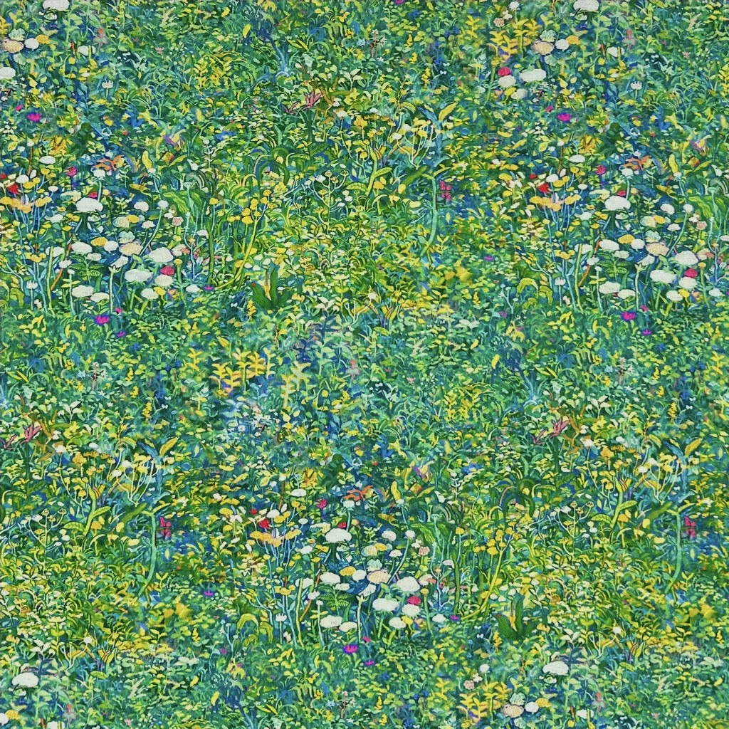 Floral Palette Bamboo Silkette Fabric