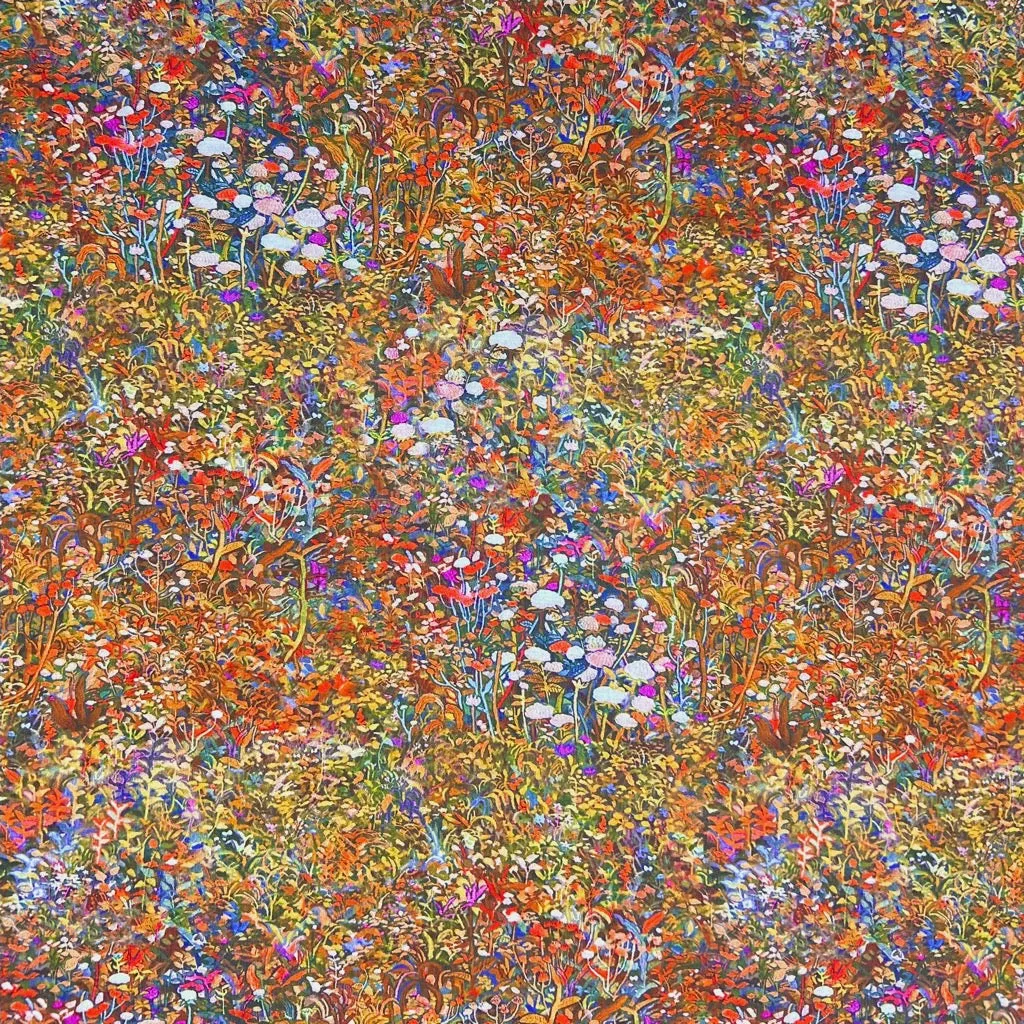 Floral Palette Bamboo Silkette Fabric