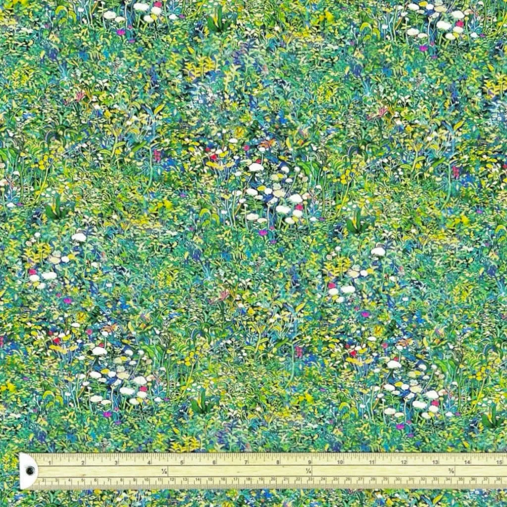 Floral Palette Bamboo Silkette Fabric