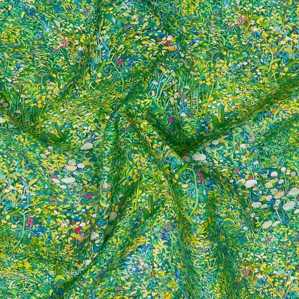 Floral Palette Bamboo Silkette Fabric