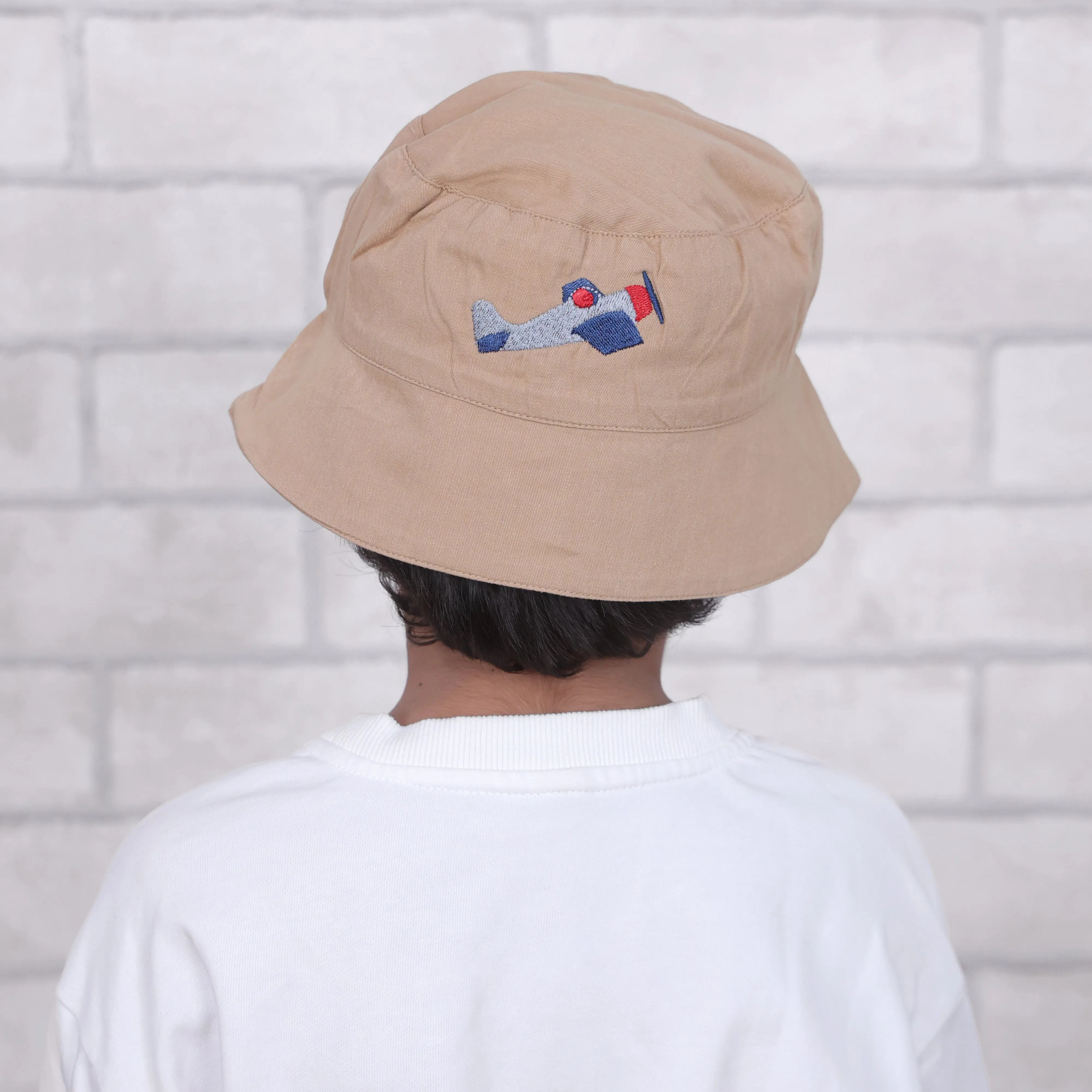 Fly Away with Me Brown Cotton Bucket Hat