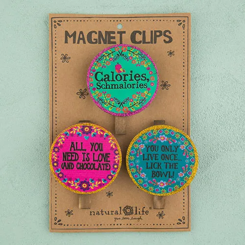 Foodie Round Magnetic Clips