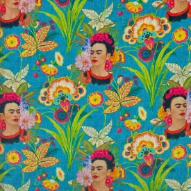 Frida's Garden Faux Silk Fabric
