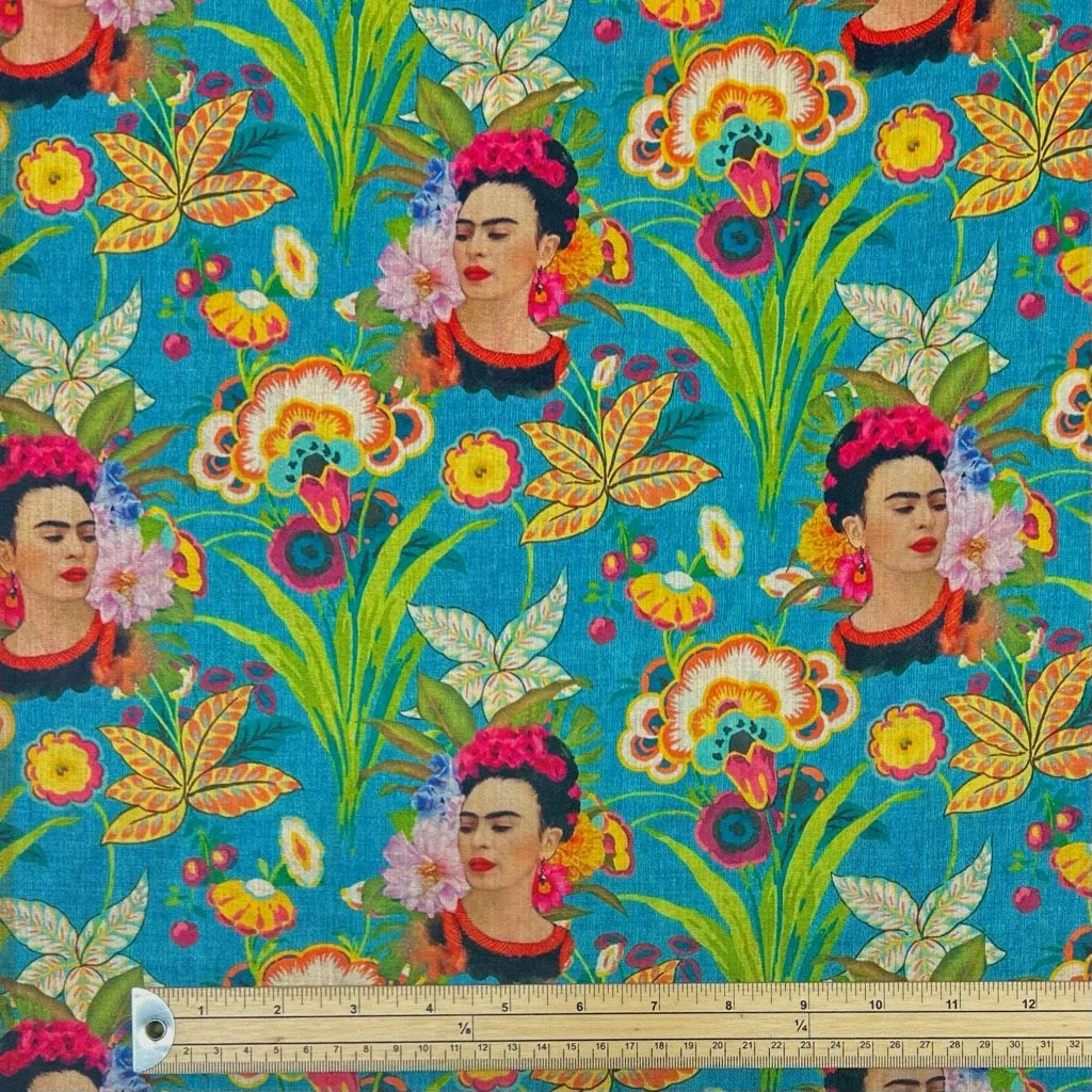 Frida's Garden Faux Silk Fabric