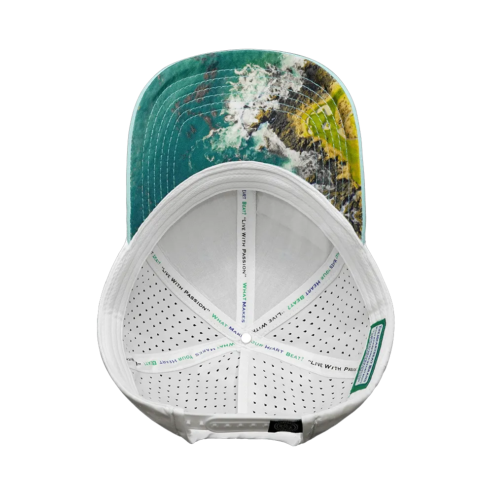 Golf Hat | Low Profile | Ponytail | Mint Green - White