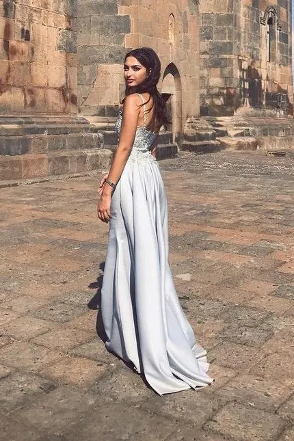 Gorgeous Overskirt Sheath Prom Dress Beaded Bodice Party Dress MP856