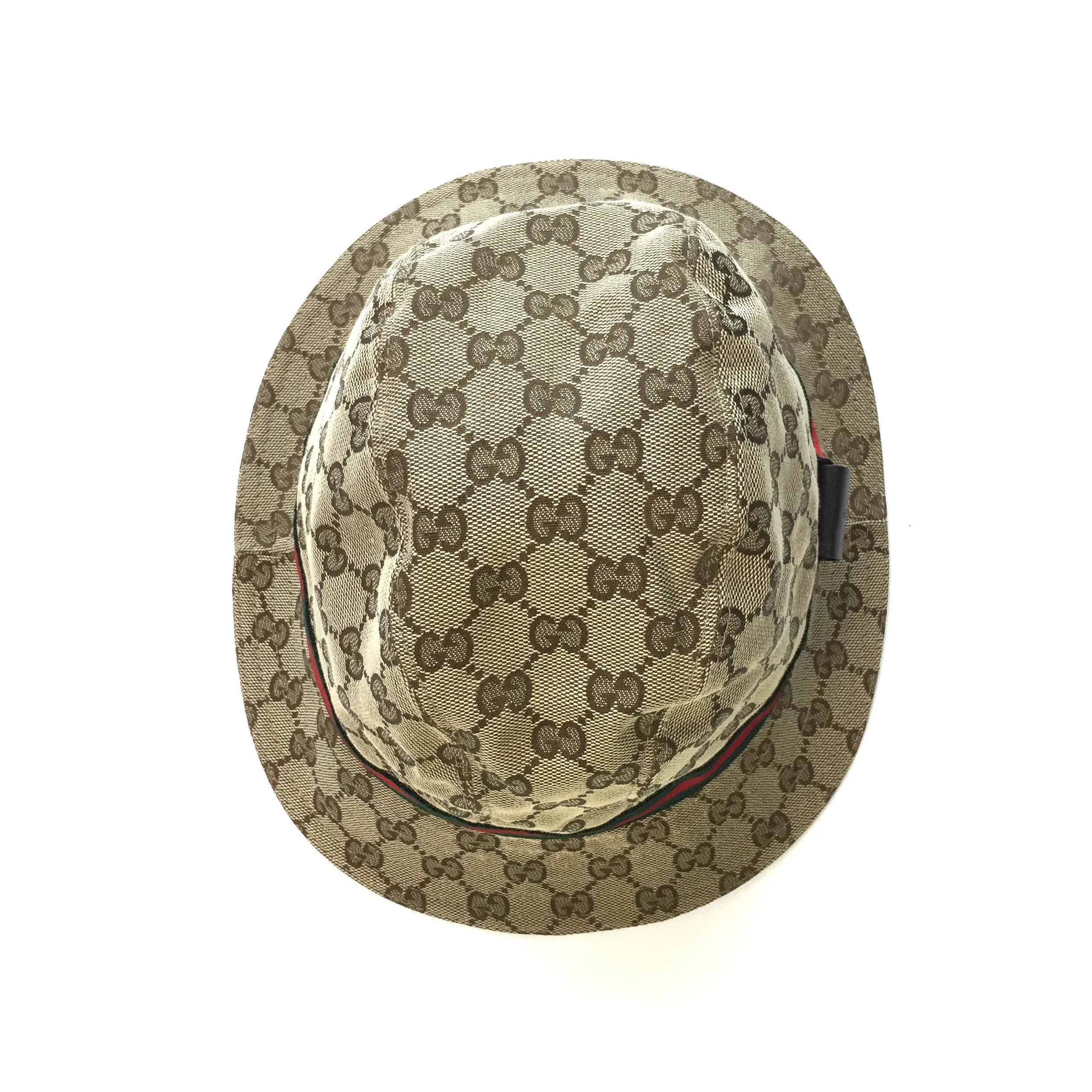 Gucci - Beige Classic Monogram Bucket Hat