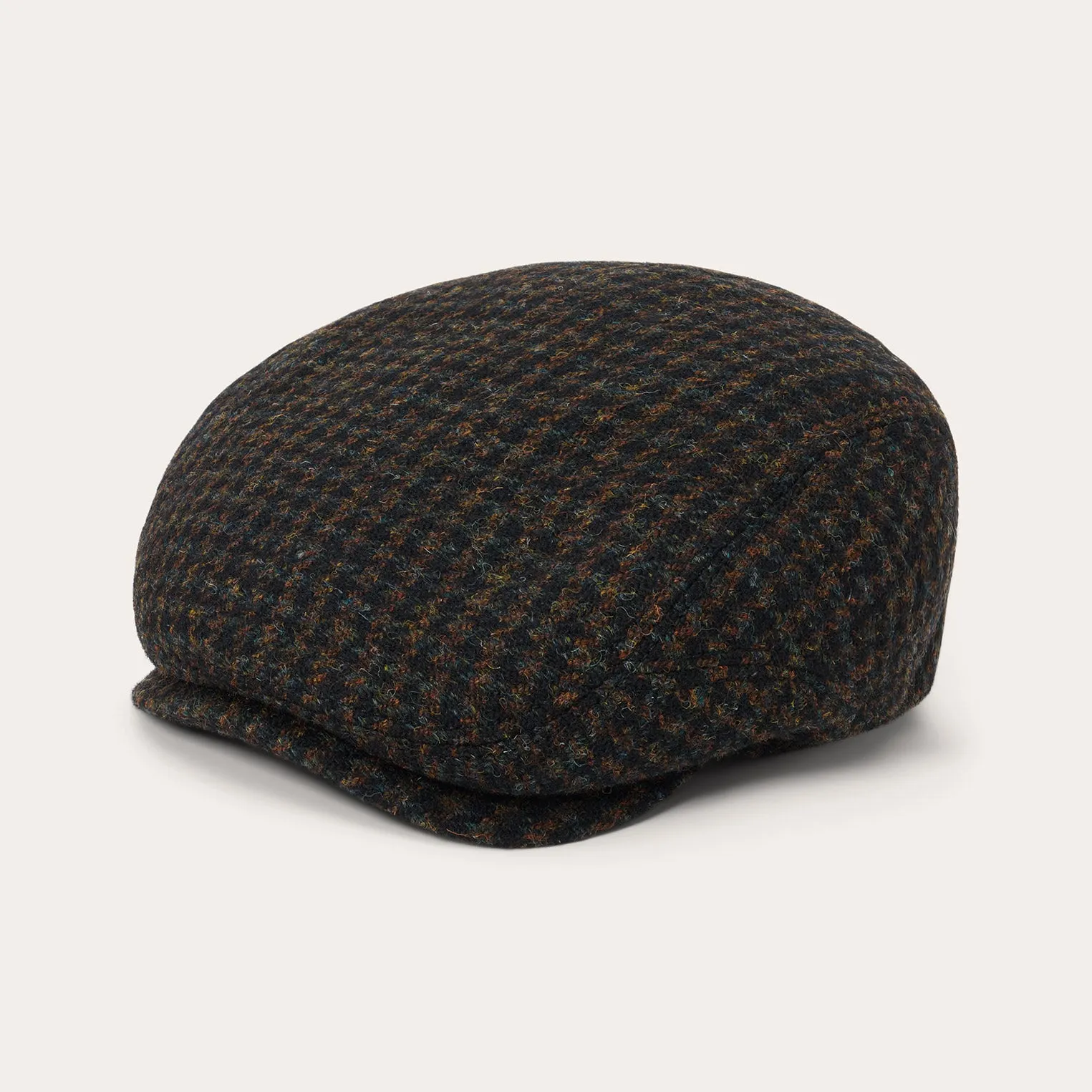 Harris Tweed Houndstooth Driver Cap
