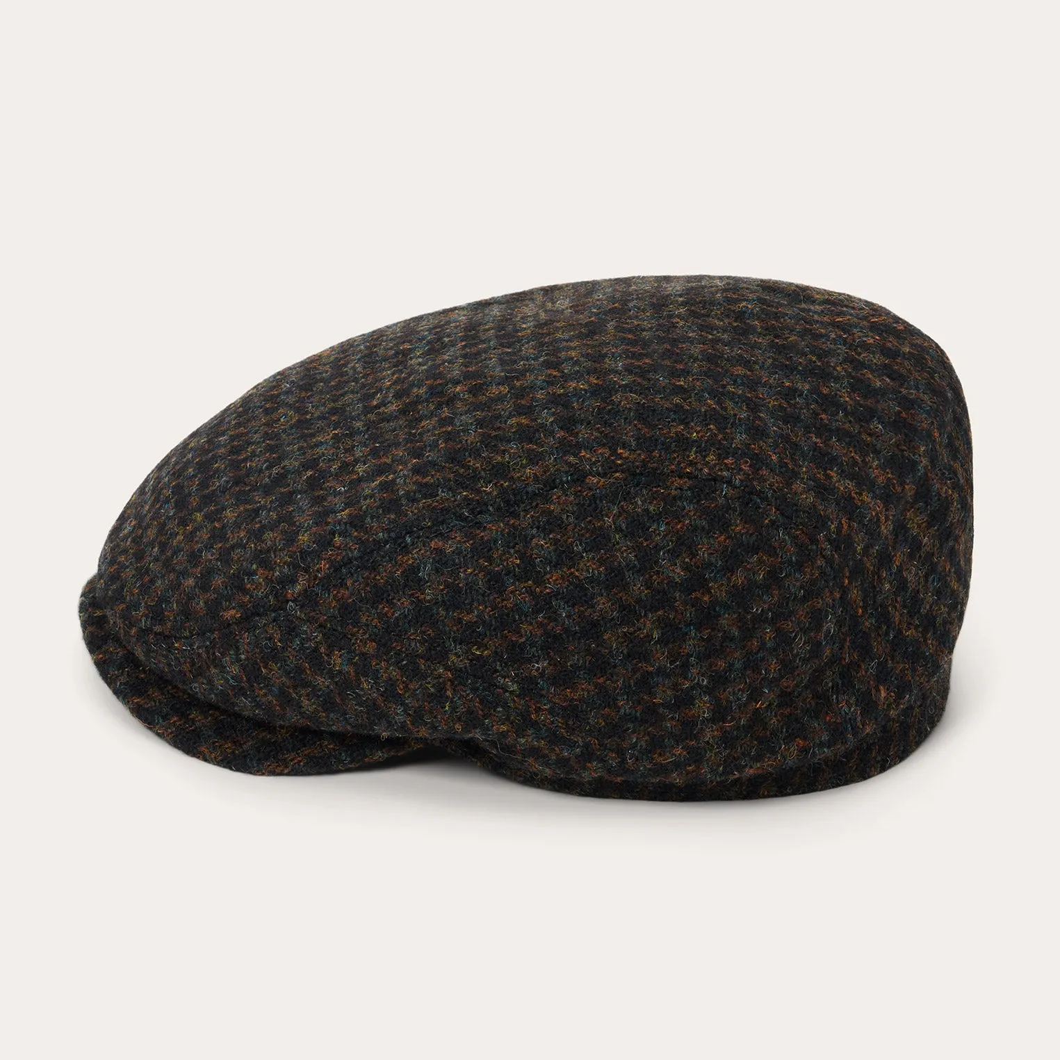 Harris Tweed Houndstooth Driver Cap