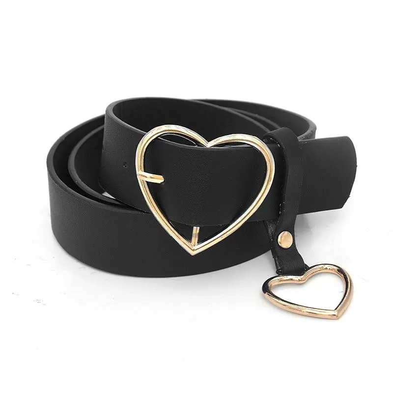 Heart Buckle Adjustable Belt