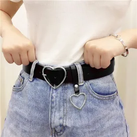 Heart Buckle Adjustable Belt