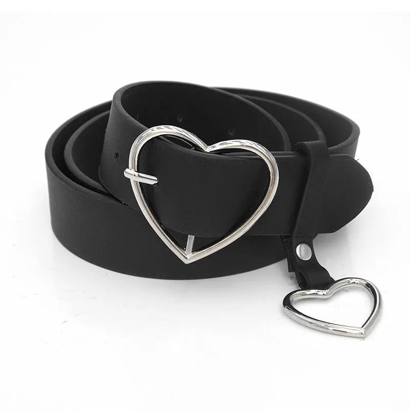 Heart Buckle Adjustable Belt
