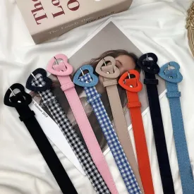 Heart Buckle Belt