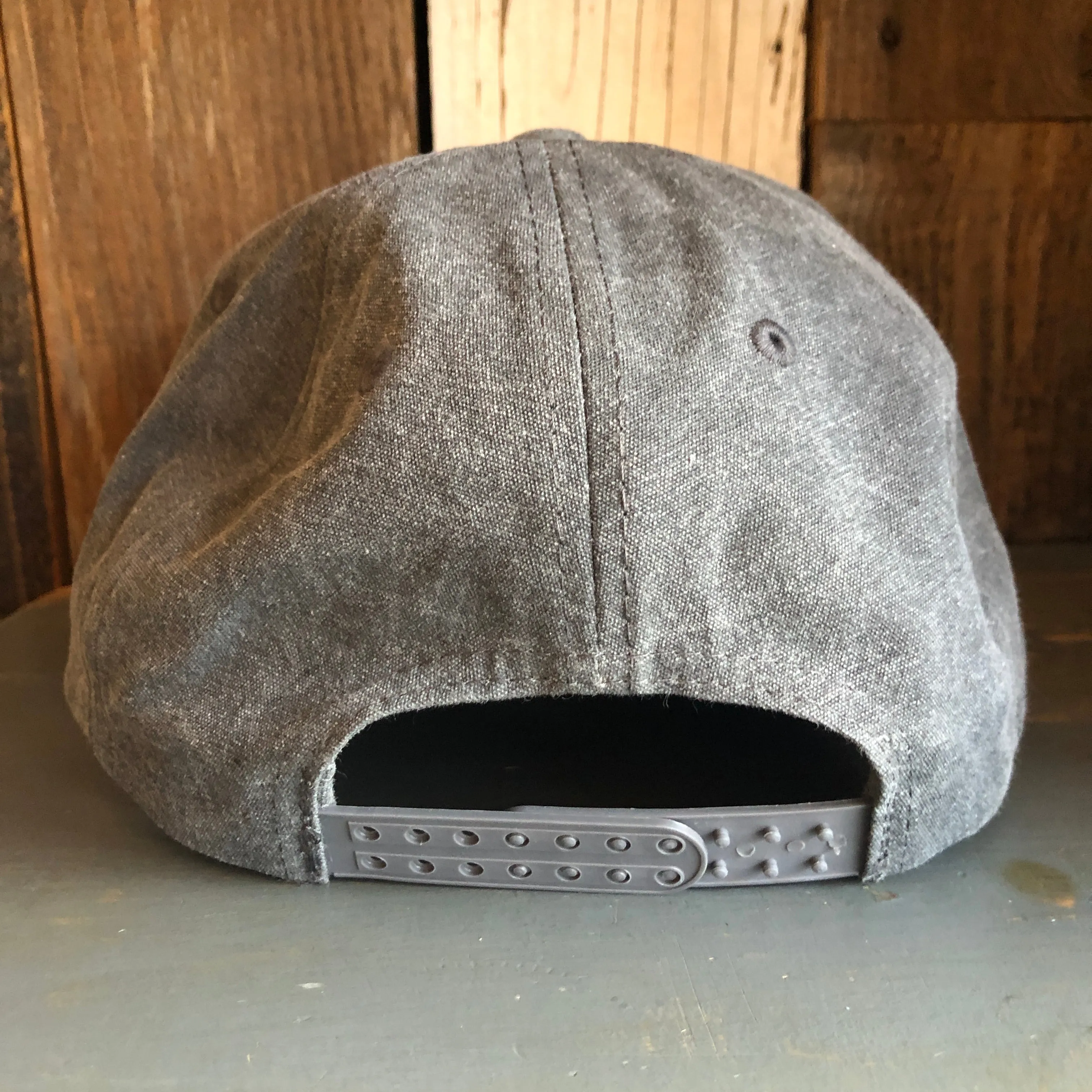 Hermosa Beach FIESTA 5 panel Stone Washed Canvas Golf - Charcoal/Charcoal Braid