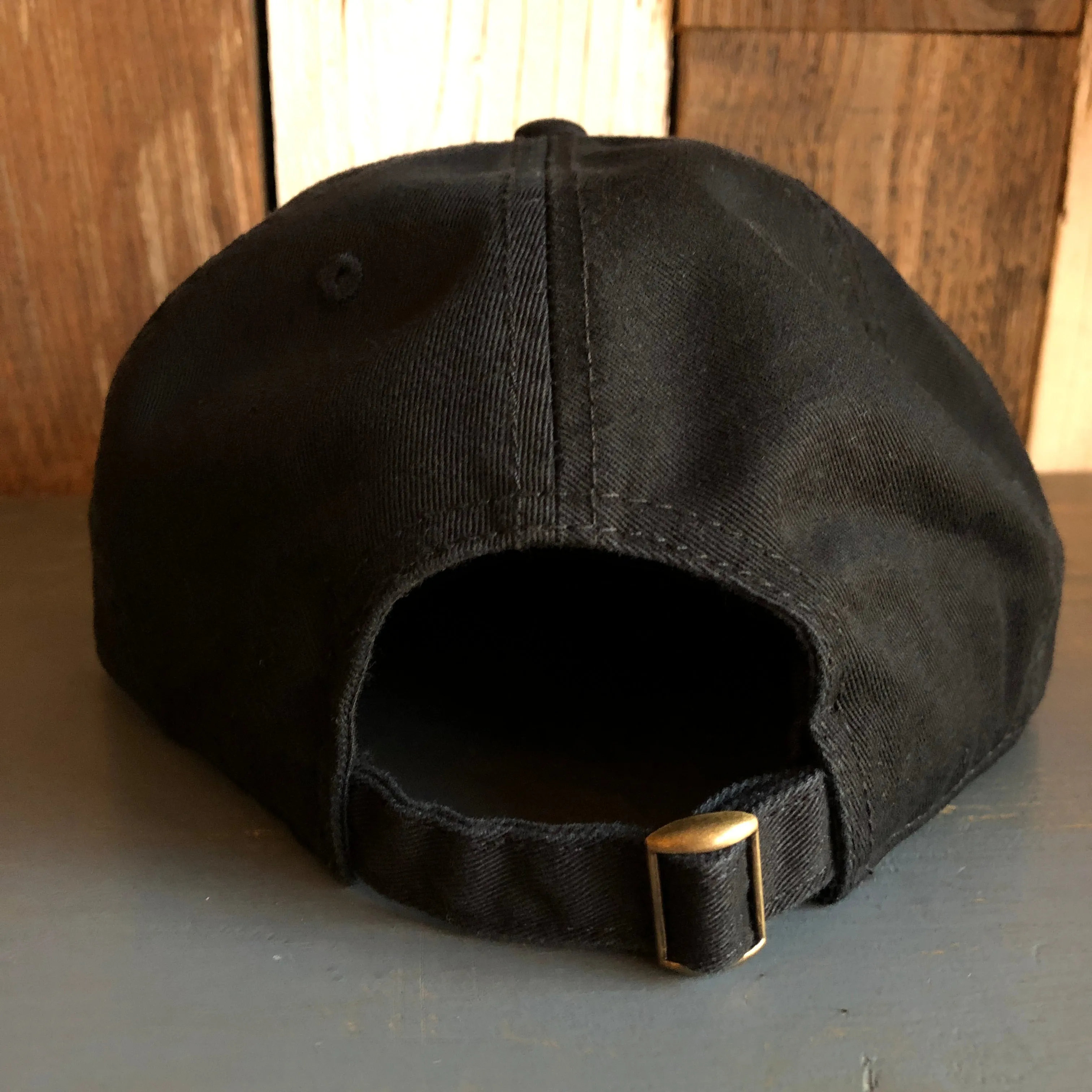 Hermosa Beach GOLF CARTS & YOGA PANTS 5 Panel Low Profile Style Dad Hat - Black