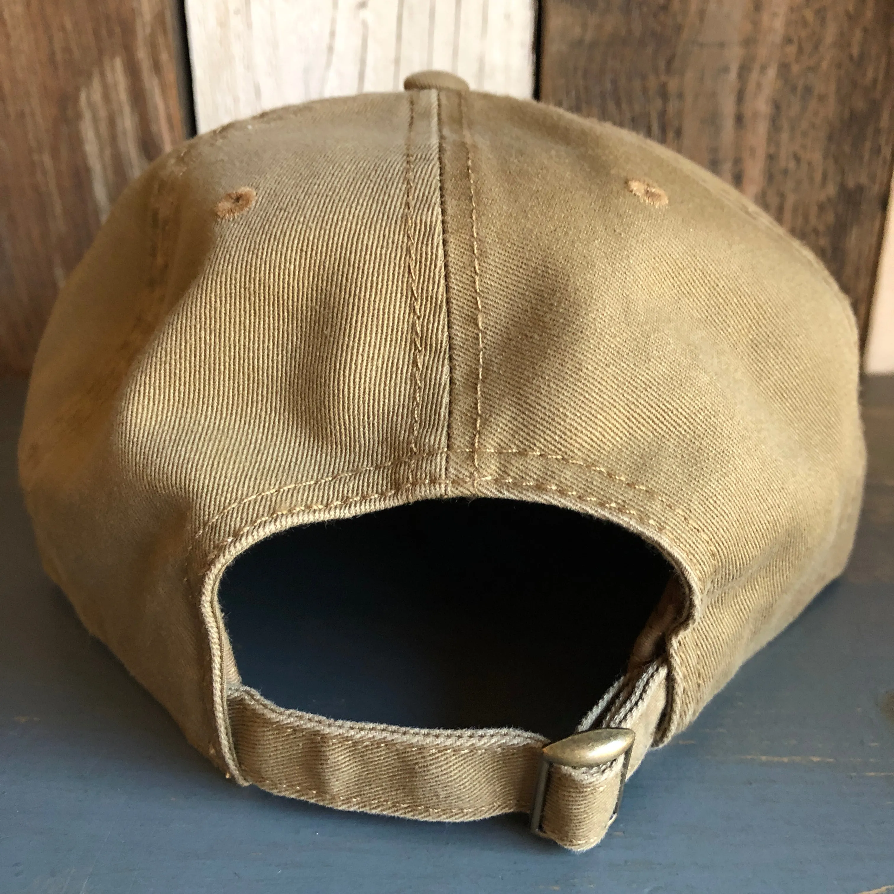 Hermosa Beach GOLF CARTS & YOGA PANTS 5 Panel Low Profile Style Dad Hat - Coyote Brown
