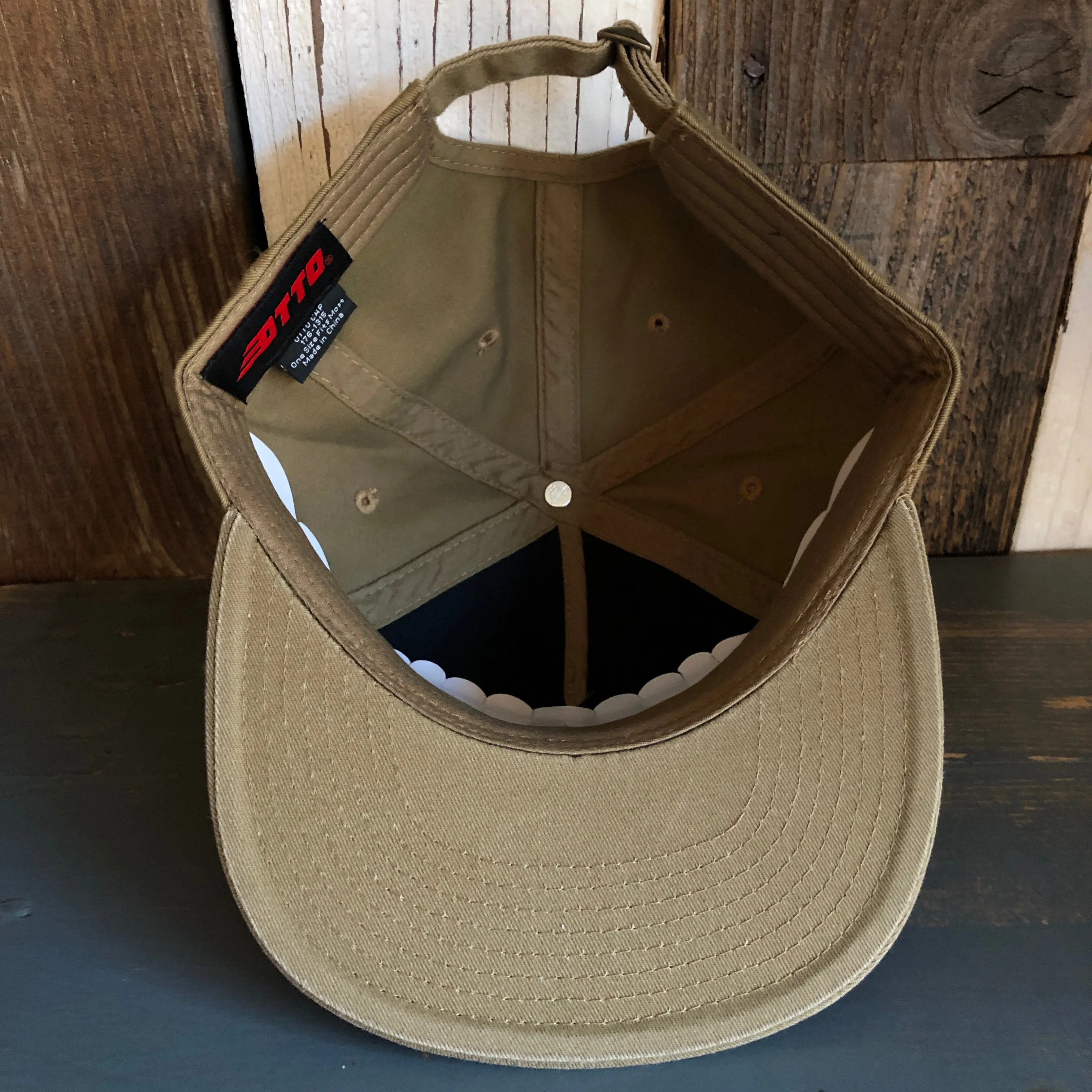 Hermosa Beach GOLF CARTS & YOGA PANTS 5 Panel Low Profile Style Dad Hat - Coyote Brown