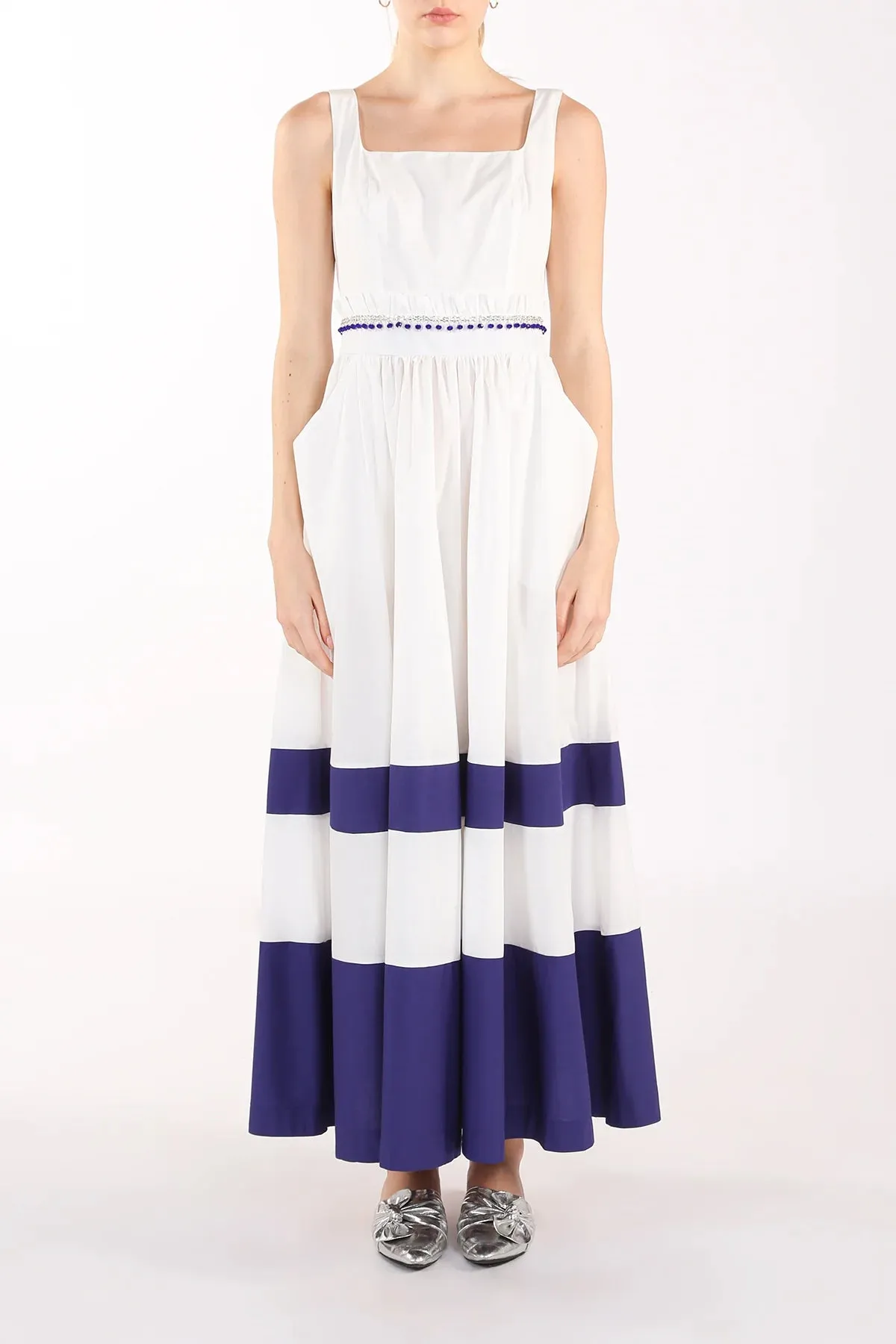 Jamaica Ruffled Colorblock Dress