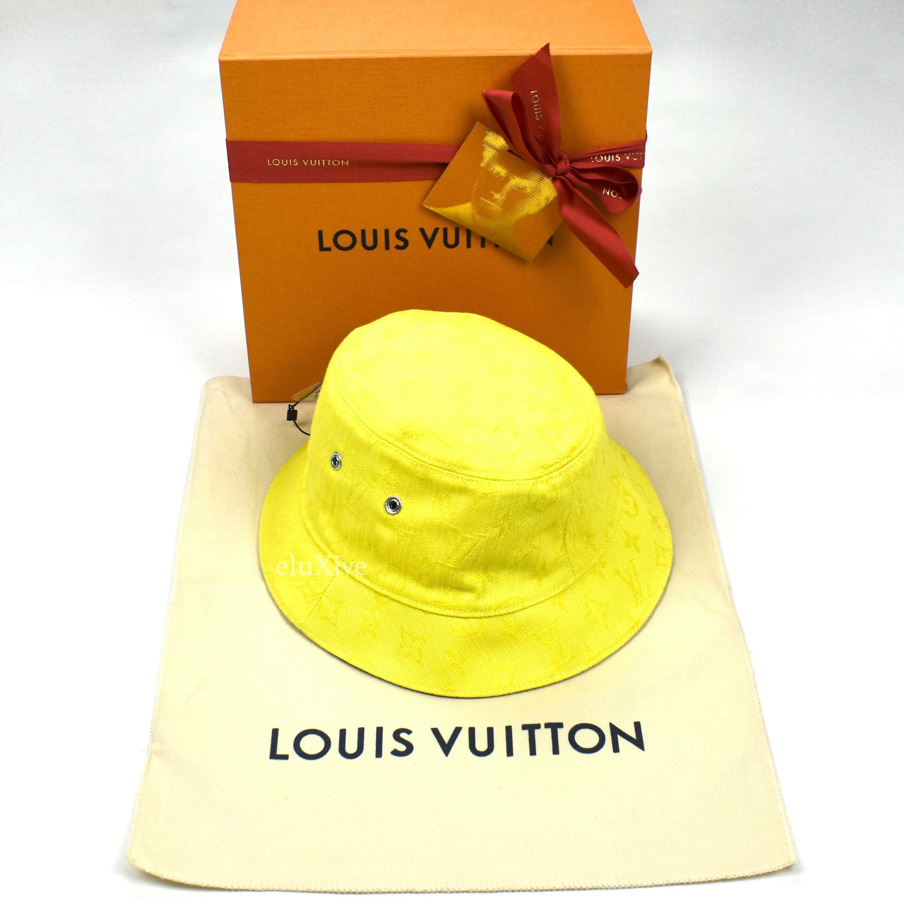 Louis Vuitton - LV Everyday Yellow Monogram Denim Bucket Hat