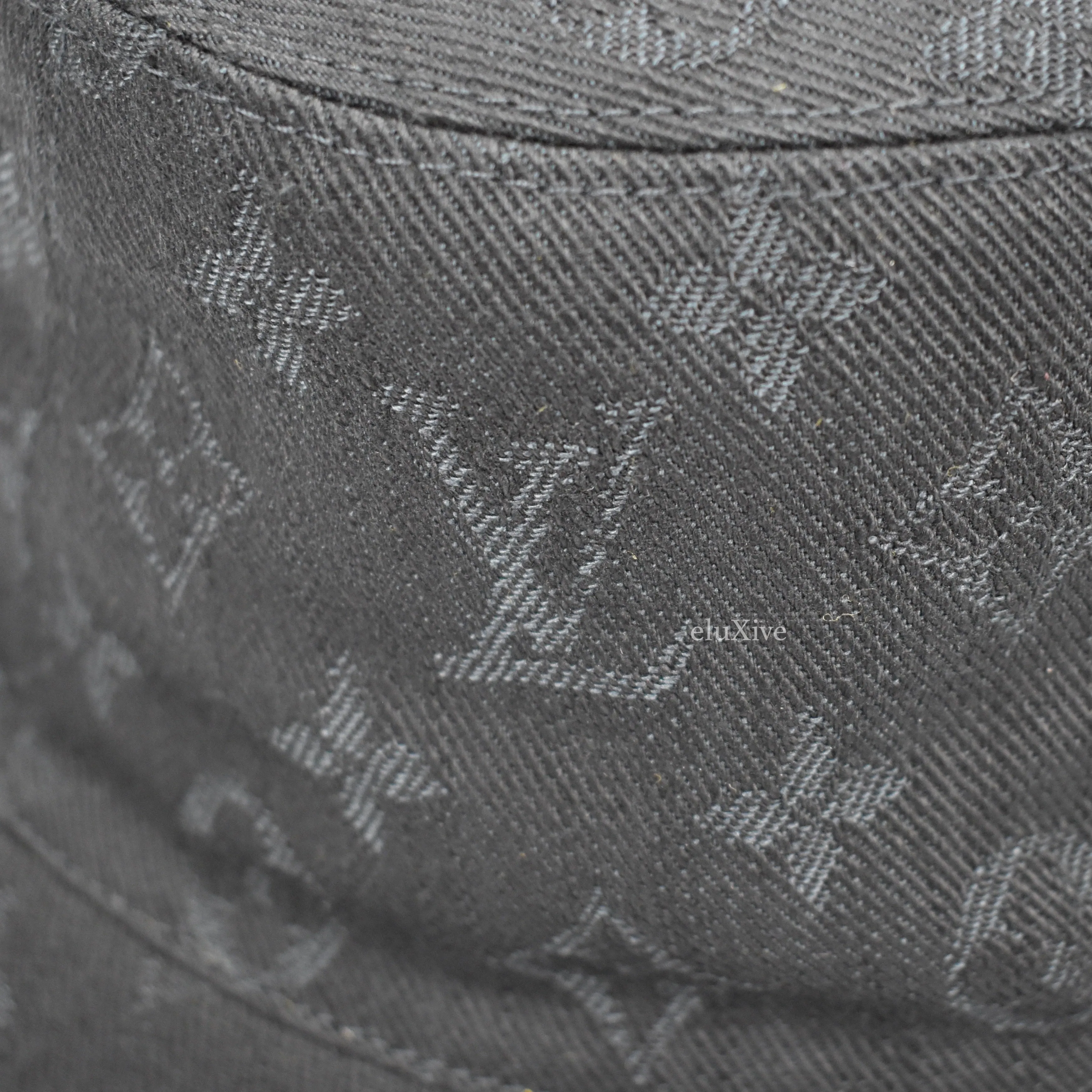 Louis Vuitton - Monogram Denim Woven Bucket Hat (Black)
