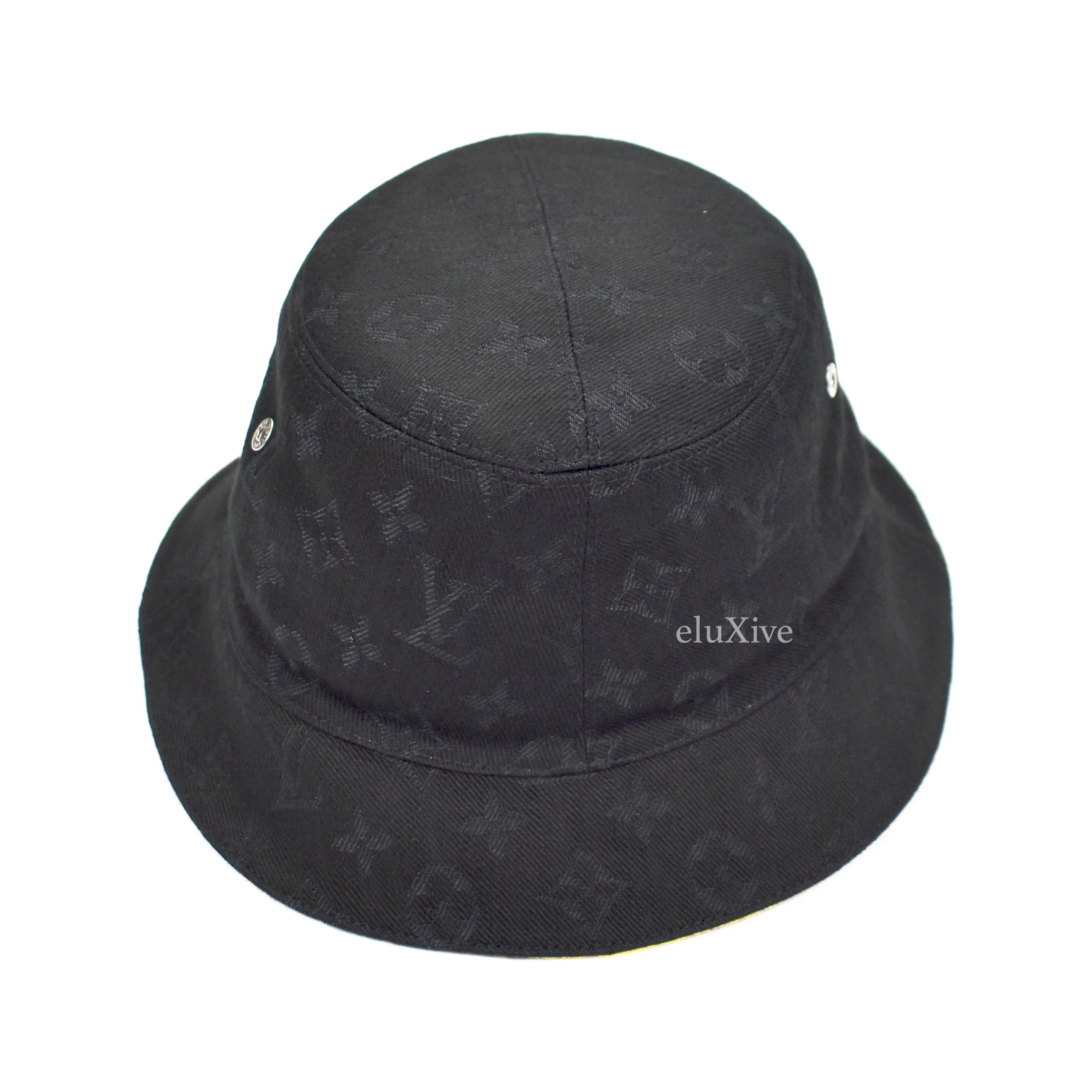 Louis Vuitton - Monogram Denim Woven Bucket Hat (Black)