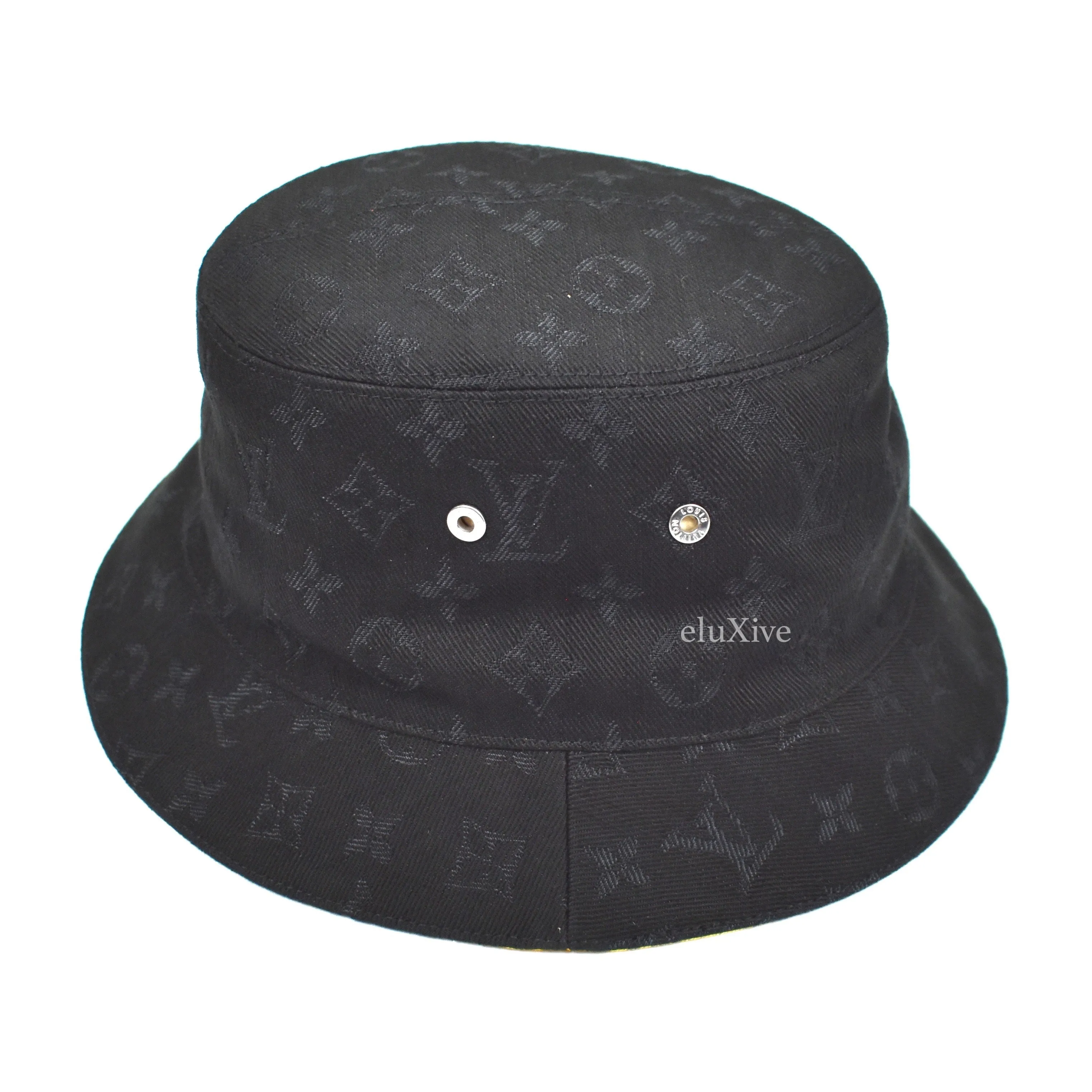 Louis Vuitton - Monogram Denim Woven Bucket Hat (Black)