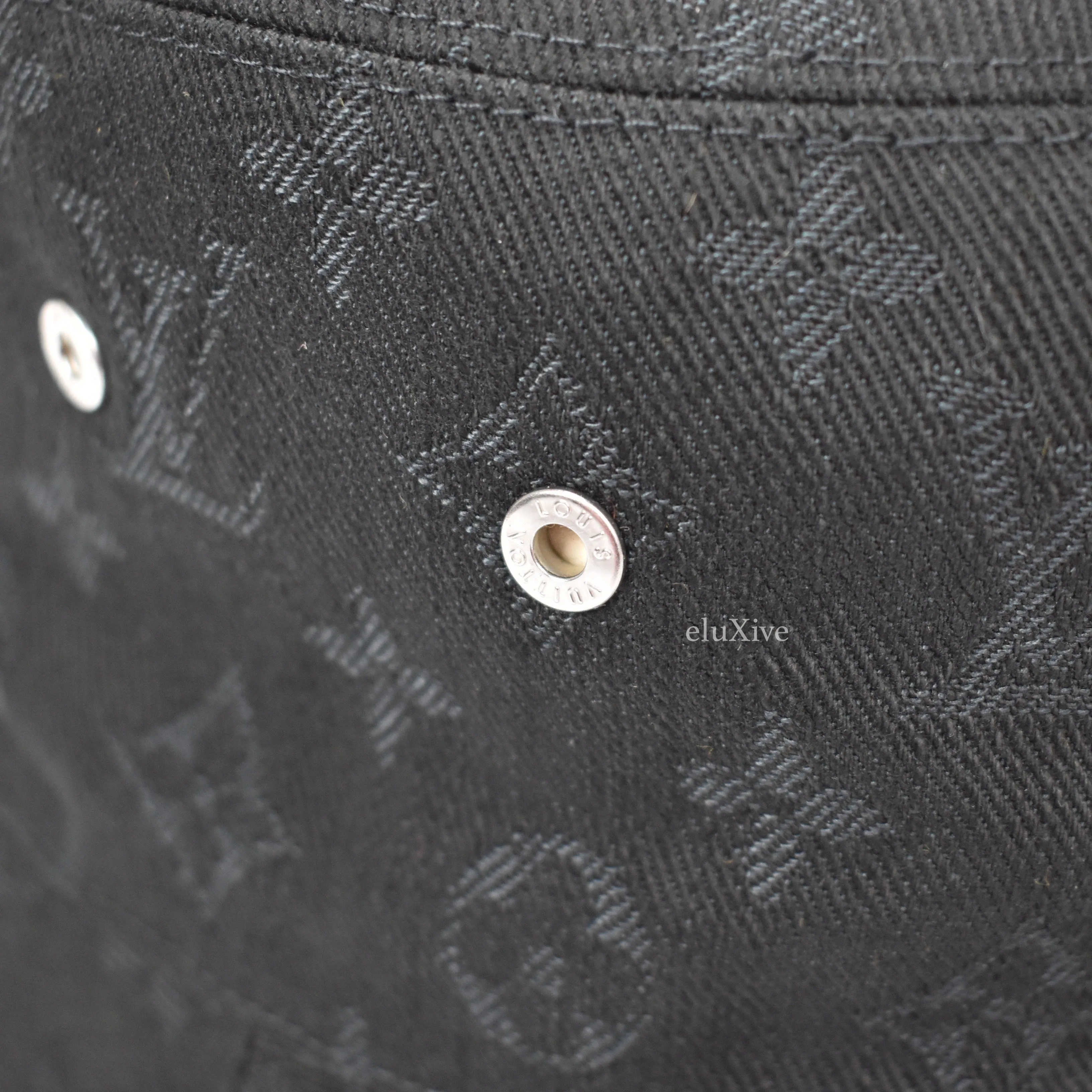 Louis Vuitton - Monogram Denim Woven Bucket Hat (Black)