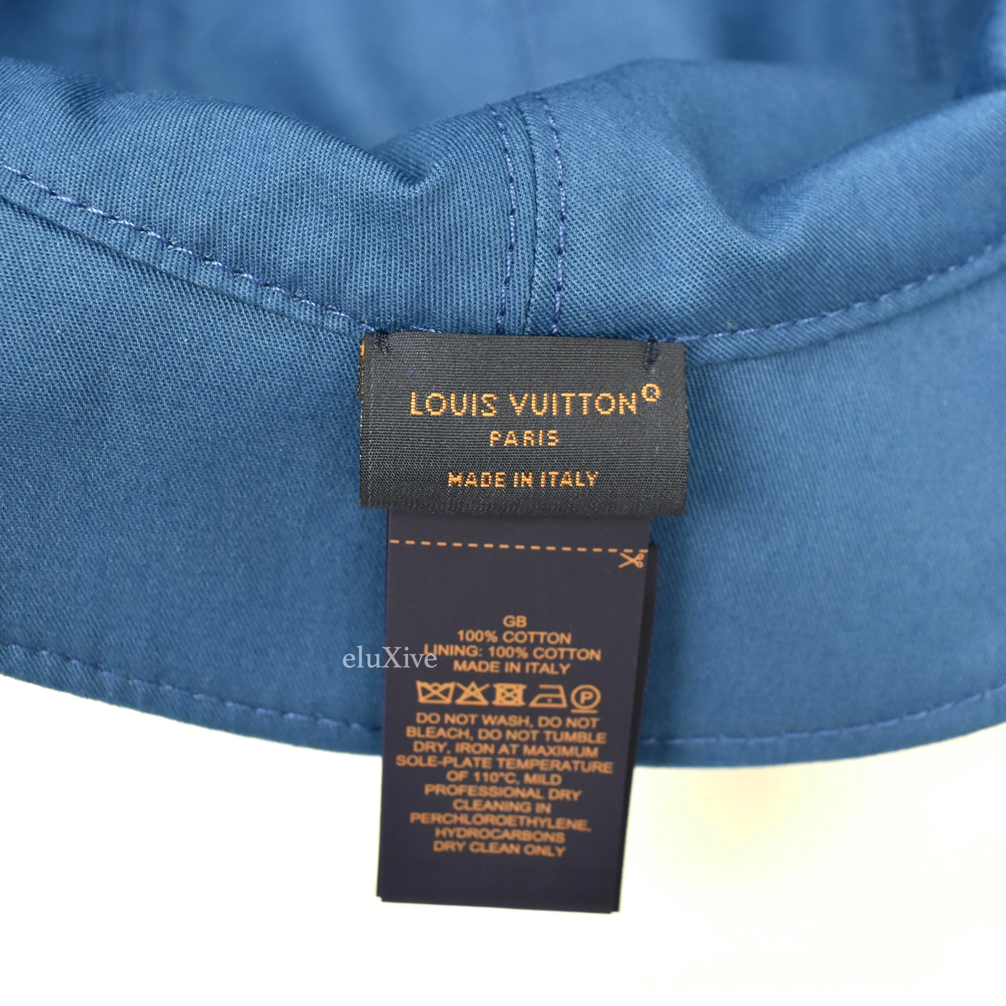 Louis Vuitton - Monogram Denim Woven Bucket Hat (Blue)