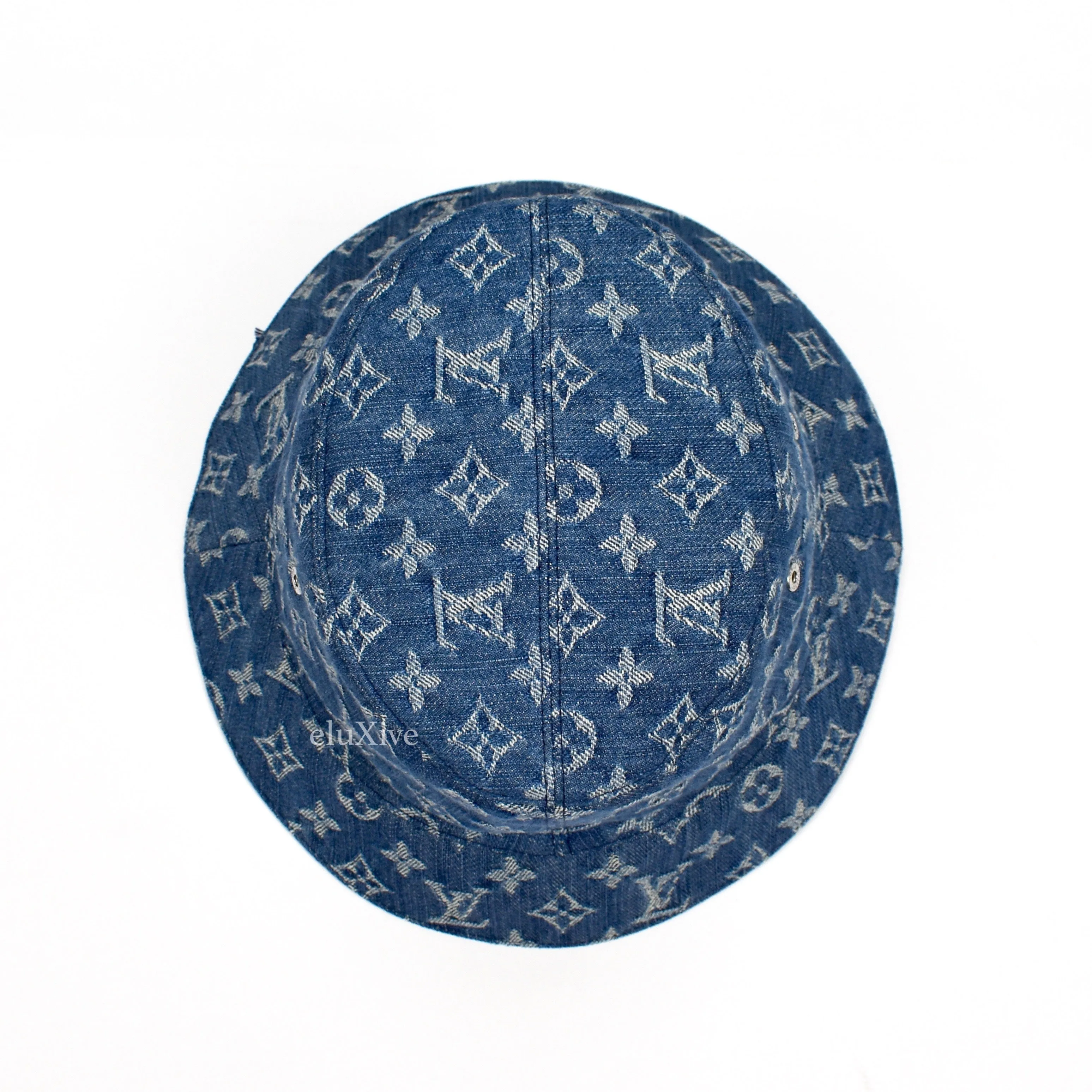 Louis Vuitton - Monogram Denim Woven Bucket Hat (Blue)