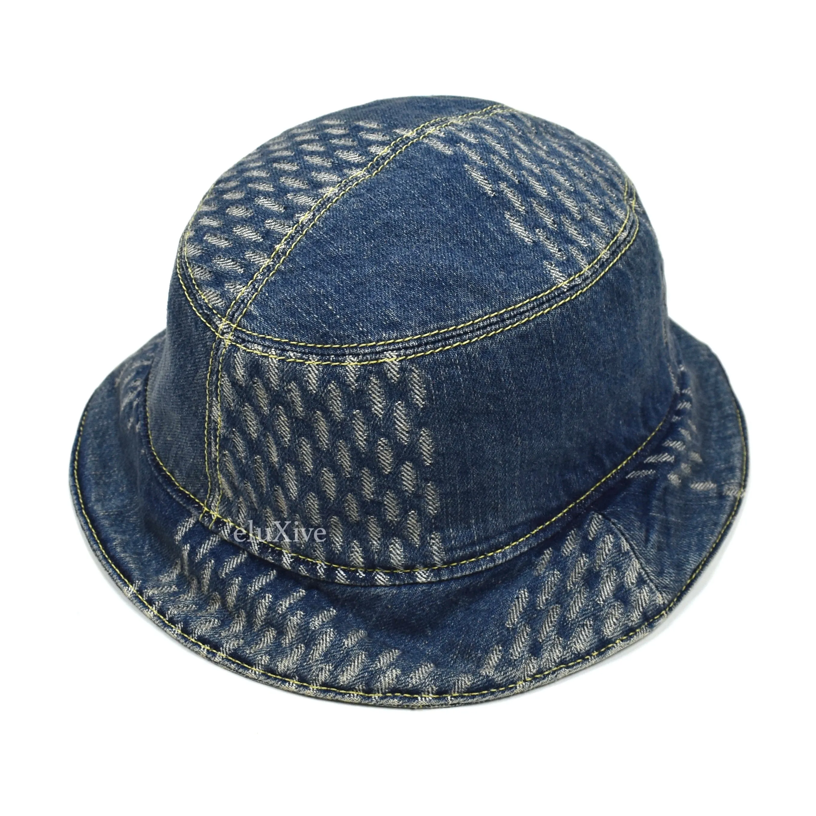 Louis Vuitton x Nigo - Blue Recycled Denim Monogram Bucket Hat